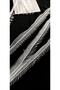 White Tulle Silver Ball Chain Fringe Ribbon - 2