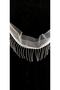 White Tulle Silver Ball Chain Fringe Ribbon - 4