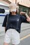 Plus Size Unisex Navy Blue Mountain Sunday Printed Crew Neck Oversize T-shirt - 3