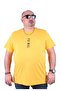 Big Size Crew Neck T-Shirt Primal 23102 Yellow - 2