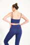 Women's Seamless Knitted Corded Thin Strap Corded Sports Bustier 9003 - 4
