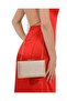 Rose Gold Color Silvery Evening Bag Evening Bag Engagement Wedding Bag - 3