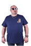 Large Size Crew Neck T-Shirt Savage 23101 Marine - 2