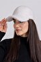 Hat Plush Pompom Fabric White