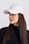 Hat Plush Pompom Fabric White - 3