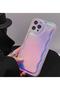 iPhone 14 Pro Max Compatible Puff Sky Gradient Hologram Silicone Case - 3