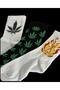 3-Piece Unisex Leaf Pattern Cheerful College Tennis Socks Av6655 - 3