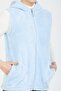 Women's Baby Blue Short Fleece Vest - 5
