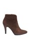 Suede Women's Heeled Boots - 4