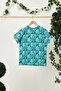 Boy's Short Sleeve Patterned Crew Neck Anti-Sweat, Soft Comfortable 100% Cotton Combed T-shirt