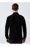 Polo Neck Men's Sweatshirt Without Pockets Regular Fit - 4