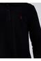Polo Neck Men's Sweatshirt Without Pockets Regular Fit - 5