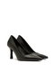Siyah Deri Stiletto