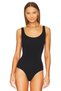 Women's Black Jersey Halter Neck Bodysuit - 4