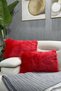 Plush Throw Pillow Cover Imported Premium Fabric -red - 2