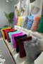 Plush Throw Pillow Cover Imported Premium Fabric - gray - 4