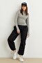 Women's Light Gray Finger Detailed Bodysuit - 6