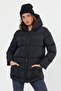 Women's Black Waterproof and Windproof Hooded Zip-Up Winter Puffer Coat & Jacket & Parka - 97 - 2