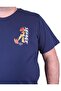 Large Size Crew Neck T-Shirt Savage 23101 Marine - 5