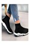 Black-White Unisex Sneakers Socks - 3