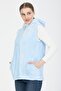 Women's Baby Blue Short Fleece Vest