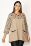 Women's Mink Cotton Fabric Pocket Detailed Blouse 65n13707 - 3