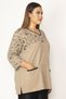 Women's Mink Cotton Fabric Pocket Detailed Blouse 65n13707 - 4