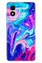 303 Case Silicone Patterned Illustrated Uv Cover Blue Pink Illusion - 2