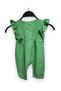 Girls' Jumpsuit with Ruffle Detail on Sleeves and Buttons on the Back - 3