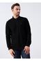 Polo Neck Men's Sweatshirt Without Pockets Regular Fit - 3