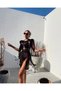 Black Design Macrame Beach Dress - Festival Party Dress - 5