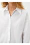 Pointed Collar Plain Off-White Women's Shirt 3sak60083uw - 5