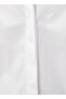 Pointed Collar Plain Off-White Women's Shirt 3sak60083uw - 6