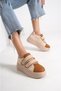 Venice Tt Laceless Velcro Orthopedic Sole Women's Sports Sneaker Shoes Skin/Brown