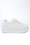 P274117509 White High-Sole Women's Sports Shoes Sneakers - 5