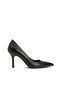 Siyah Deri Stiletto - 2