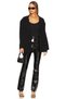 Women's Black Jersey Halter Neck Bodysuit - 3
