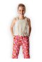 Girl's Strappy Elastic Waist Blouse - 2
