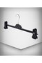 38 Cm Meat Series Black Latched Trouser Skirt Shorts Clothing Hanger 20 Pieces - 2