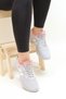 24853 Women's Gray Orthopedic Anatomical Sole Walking & Running Shoes - 7