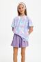 Girls' Elastic Waist Pocket Soft Comfortable Lightweight 100% Cotton Combed Cotton Shorts - 6