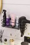 Bathroom Accessories Bathroom Organizer Adhesive Hair Dryer Blow Dryer Organizer Shelf - 5