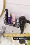 Bathroom Accessories Bathroom Organizer Adhesive Hair Dryer Blow Dryer Organizer Shelf - 7