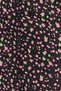 Black Floral Print V-neck Double-breasted Woven Dress TWOSS23EL01753 - 5