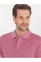 23y Mercerized Sports Woven Slim Fit Dusty Rose Polo Collar T-shirt - 5