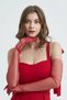 Red Bridal Gloves, Wedding/Marriage Gloves, Gloves for Special Occasions - 7