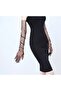 Black Long Bridal Gloves Costume Gloves Long Tulle Gloves - 5