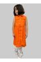 Girl's Dress/belt Detailed Shirt Dress/cotton Sleeveless Dress - 2