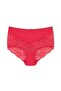 7-Piece Cotton Front Back V Lace High Waist Plus Size Women's Panties - 3