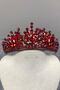 Red Adela Shiny Stone Henna and Bridal Tiara – Wedding & Henna & Wedding, Stylish Design, Women's Accessory - 4